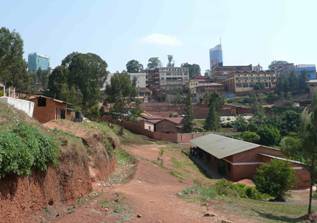Road to St. Famille School, near downtown Kigali