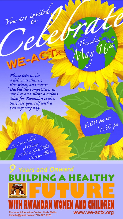2013, May 16th - WE-ACTx Fundraiser, Save the Date